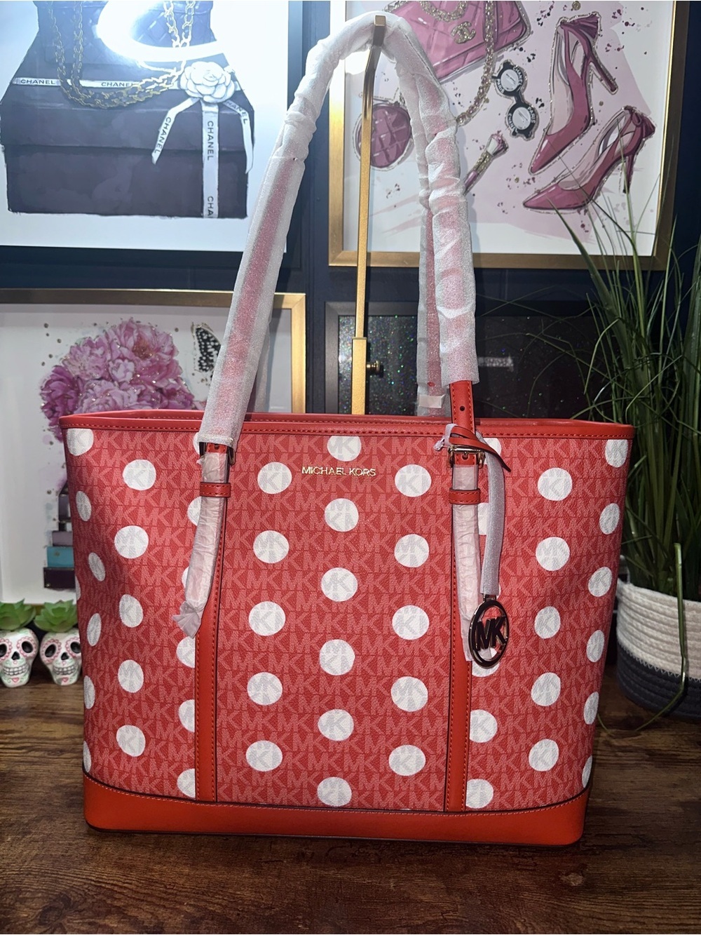 NWT Michael Kors Jet Set Tote + Wristlet Set - Picture 2 of 10